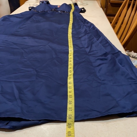 ModCloth Fervour Navy Gown Sequin Accent Size XL - Picture 14 of 15